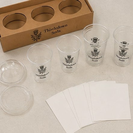 Customized disposable plastic cups for caterers and banquets