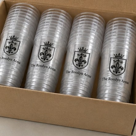 Customized disposable plastic cups for festivals and fairs