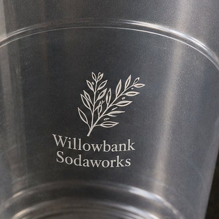 Disposable plastic cups with logo printing