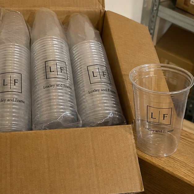 Personalized disposable plastic cups — customer photo